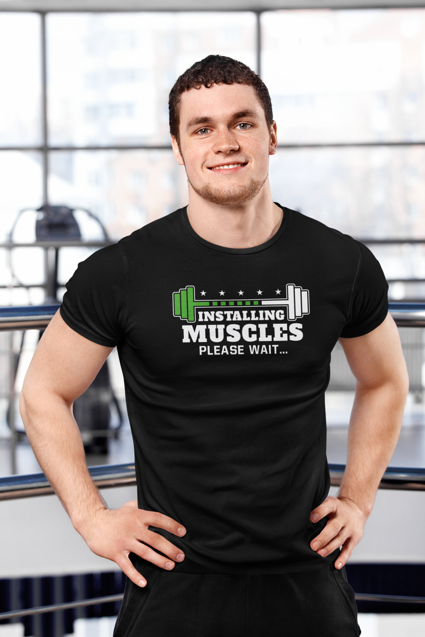 Installing Muscles Basic Shirt Unisex